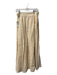 Lex & Lynne Size M/L Cream Side Zip Elastic Waist Maxi Pleat Skirt Cream / M/L