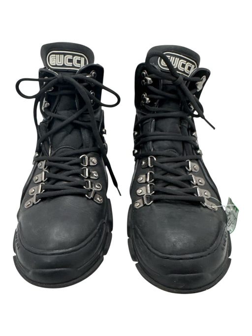 Gucci Shoe Size Est 7 AS IS Black Leather Boot Men's Shoes Black / Est 7
