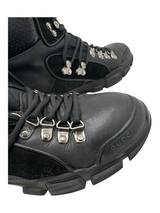 Gucci Shoe Size Est 7 AS IS Black Leather Boot Men's Shoes Black / Est 7