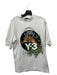 Y3 Size S White & Black Cotton Jaguar T Shirt Men's Short Sleeve S
