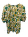 Trovata Birds of Paradis Size Large Yellow, Beige & Green Ramie Blend Floral Top Yellow, Beige & Green / Large