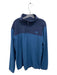The North Face Size XL Blue & Navy Synthetic Two Tone Quarter Zip Men's Jacket XL