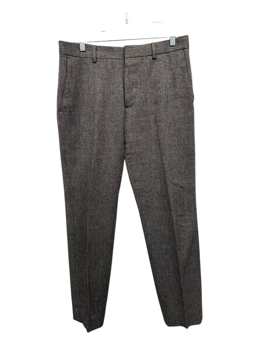 Club Monaco Size 31 Tan & Black Wool Blend Solid Dress Men's Pants Tan & Black / 31