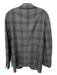 Suitsupply Gray & Brown Wool Blend Plaid 2 Button Men's Blazer Gray & Brown / 48