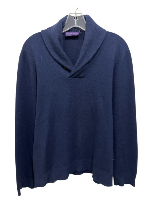 Ralph Lauren Purple AS IS - Pilling Size S Navy Cashmere Solid Men's Sweater Navy / S
