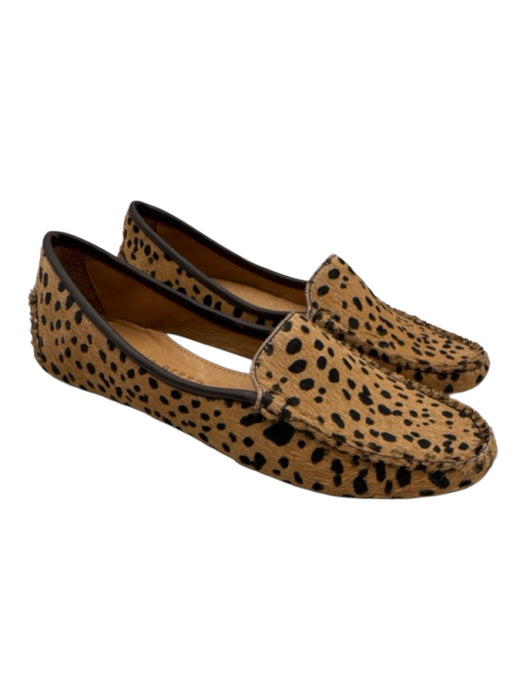 Patricia Green Shoe Size 7.5 Brown & Black Leather Upper Cheetah Print Loafers Brown & Black / 7.5