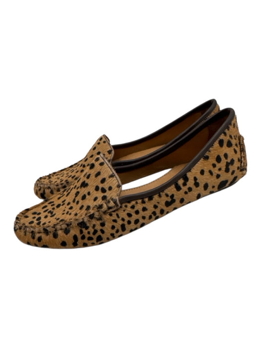 Patricia Green Shoe Size 7.5 Brown & Black Leather Upper Cheetah Print Loafers Brown & Black / 7.5