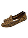 Patricia Green Shoe Size 7.5 Brown & Black Leather Upper Cheetah Print Loafers Brown & Black / 7.5