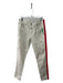 Robert Geller Size 32 Beige & Red Cotton Blend Striped Khakis Men's Pants 32