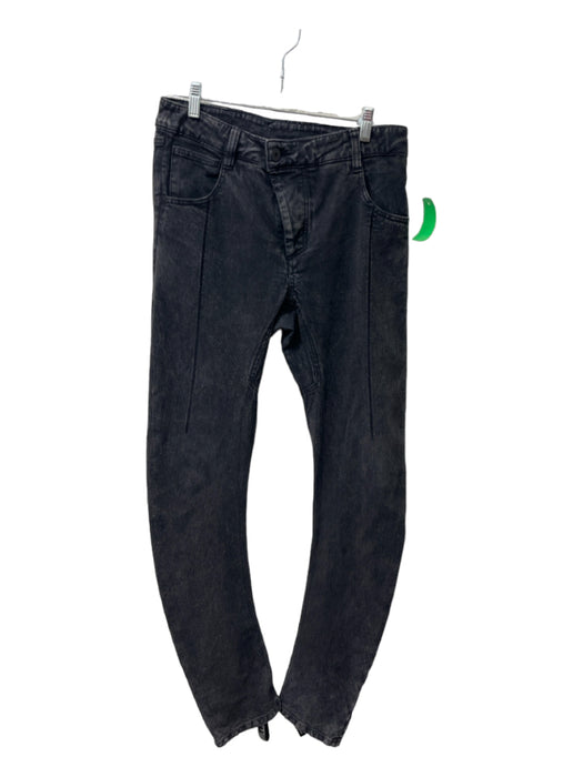 No Brand Size Est 30 Black Cotton Blend Solid Skinny Jean Men's Pants Est 30