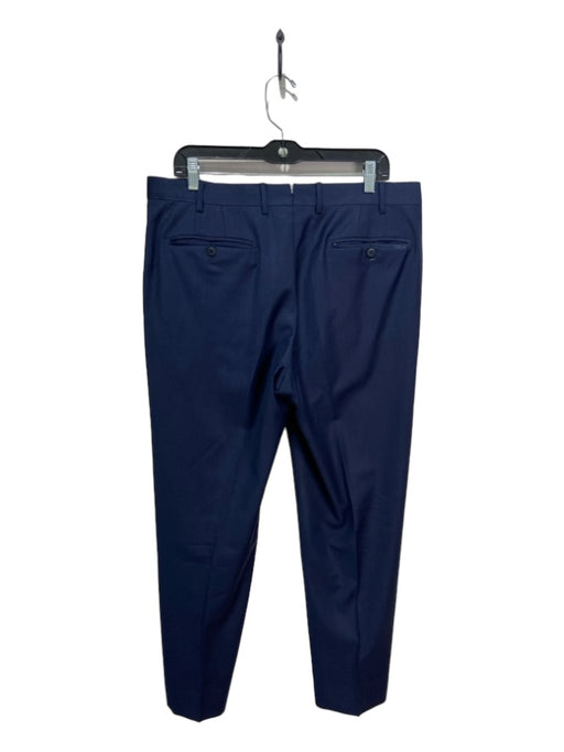 Zanella Size 36 Navy Solid Zip Fly Men's Pants 36