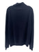 Ledbury Size L Navy Wool Blend Solid Quarter Zip Men's Sweater L