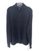 Ledbury Size L Navy Wool Blend Solid Quarter Zip Men's Sweater L