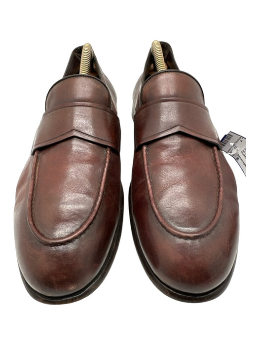 Ermenegildo Zegna Shoe Size 8 AS IS Brown Leather Solid loafer Men's Shoes 8