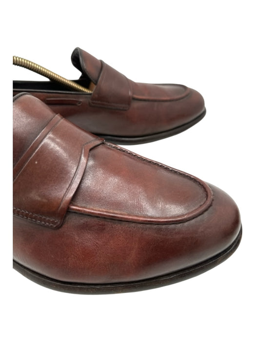 Ermenegildo Zegna Shoe Size 8 AS IS Brown Leather Solid loafer Men's Shoes 8