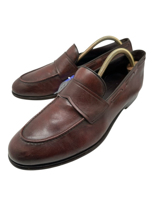 Ermenegildo Zegna Shoe Size 8 AS IS Brown Leather Solid loafer Men's Shoes 8