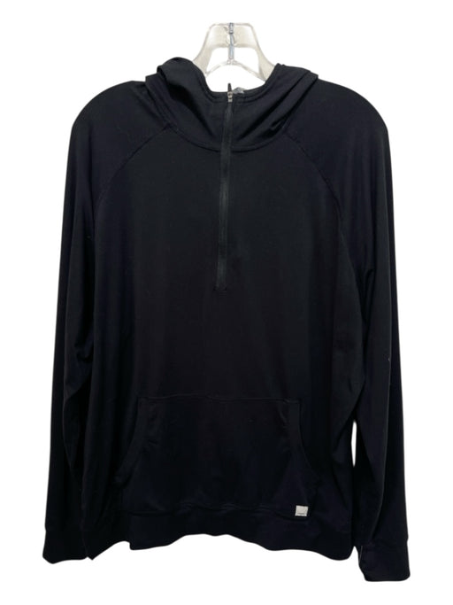 Vuori Size L Black Polyester Solid Zipper Men's Jacket Black / L