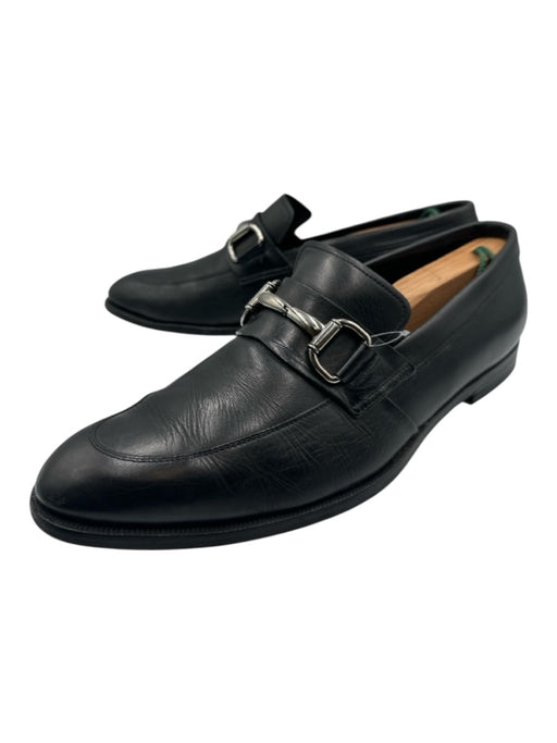 Zegna Shoe Size 10 AS IS Black Leather Solid Dress Men's Shoes Black / 10