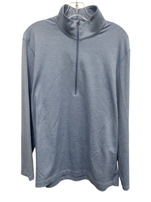 Lululemon Size L Light blue Synthetic Heathered Athletic Men's Long Sleeve Shirt Light blue / L