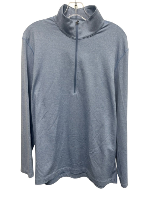 Lululemon Size L Light blue Synthetic Heathered Athletic Men's Long Sleeve Shirt Light blue / L