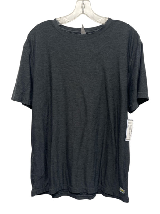 Vuori Size Est L Gray Synthetic Heathered Athletic T Shirt Men's Short Sleeve Gray / Est L