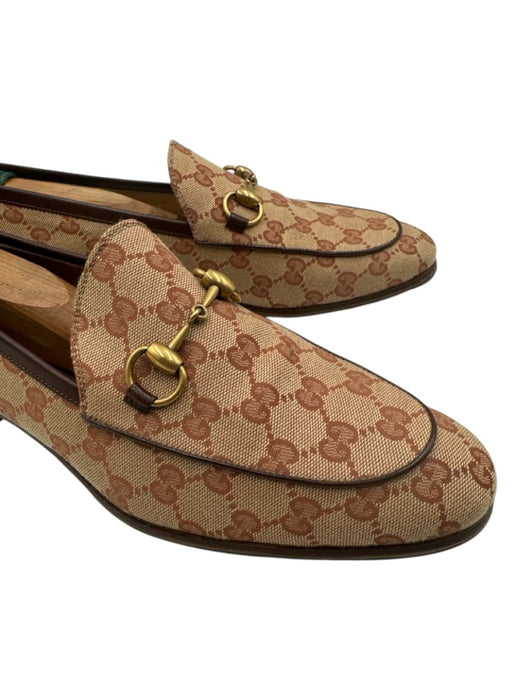 Gucci Shoe Size 7.5 Like New Tan Canvas Guccissima Dress Men's Shoes Tan / 7.5