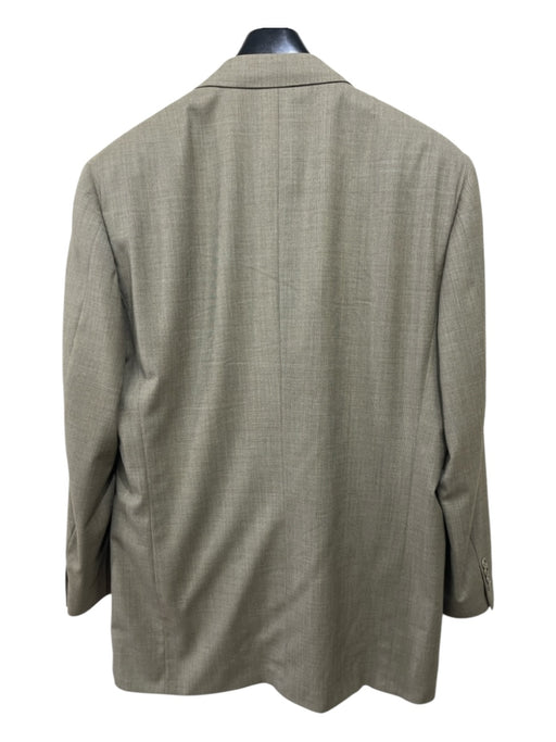 Canali Tan Wool Solid 2 Button Men's Suit Tan / 54