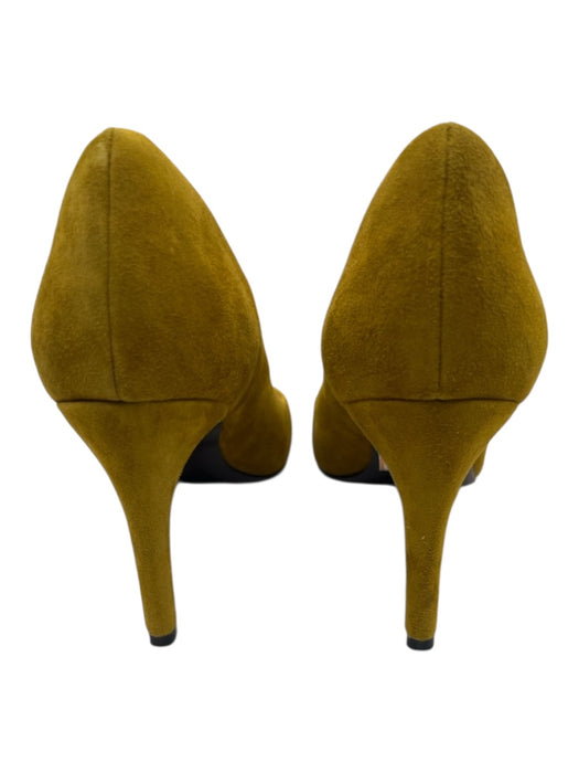 Cole Haan Shoe Size 8.5 Green Yellow Suede Pointed Toe Medium Heel Pumps Green Yellow / 8.5