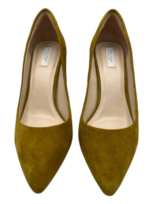 Cole Haan Shoe Size 8.5 Green Yellow Suede Pointed Toe Medium Heel Pumps Green Yellow / 8.5