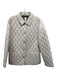 Burberry Size M Beige Polyester Diamond Quilted Snap Up Novacheck Lining Jacket Beige / M