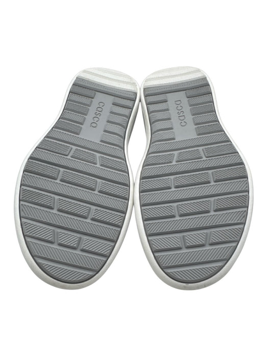 Casca Shoe Size 9 Gray & White Synthetic Knit Lace Up Sock Low Top Sneakers Gray & White / 9