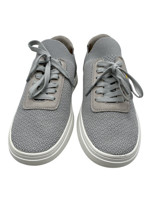 Casca Shoe Size 9 Gray & White Synthetic Knit Lace Up Sock Low Top Sneakers Gray & White / 9