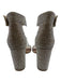 Jeffrey Campbell Shoe Size 9 Beige & Mutli Leather Rhinestone Open Toe Sandals Beige & Mutli / 9