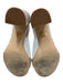 Jeffrey Campbell Shoe Size 9 Beige & Mutli Leather Rhinestone Open Toe Sandals Beige & Mutli / 9