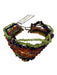 Satellite Paris Purple, Orange, Green GLASS & STONE Mixed Beads cuff Jewelry Set Purple, Orange, Green