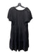 Maeve Size S Black Cotton U Neck Cap Sleeve Tiered Maxi Dress Black / S