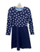 Draper James Size S Navy & Blue Viscose Knit Floral Long Sleeve Dress Navy & Blue / S