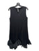 Katherine Barclay Size XS Black Rayon Blend Sleeveless Round Neck Hem Dress Black / XS