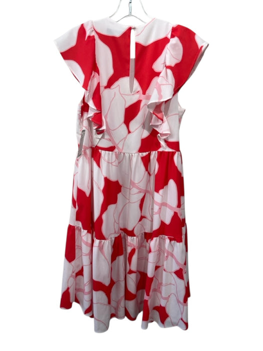 CROSBY by Mollie Burch Size XS White, red & pink Polyester Abstract Print Dress White, red & pink / XS
