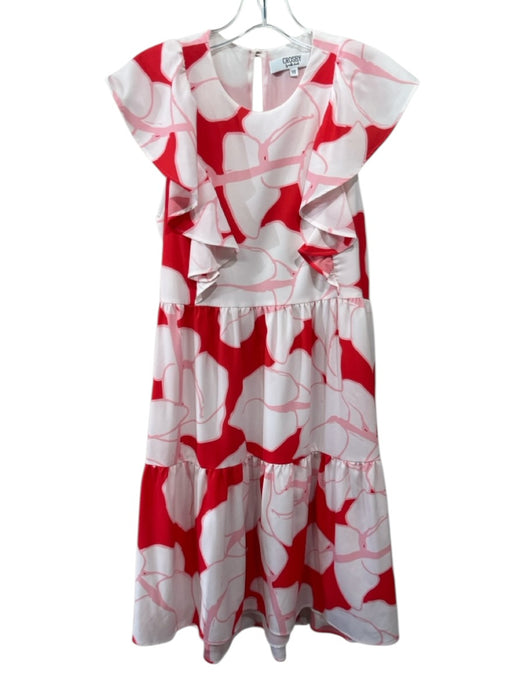 CROSBY by Mollie Burch Size XS White, red & pink Polyester Abstract Print Dress White, red & pink / XS
