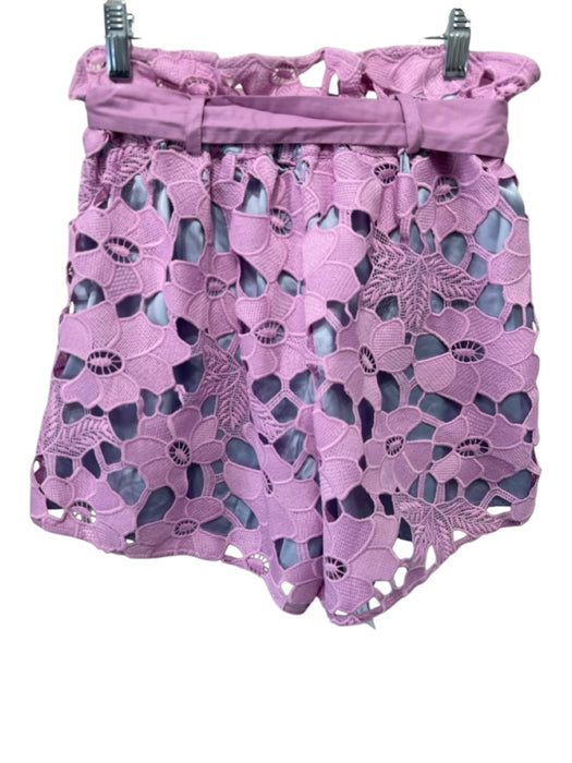 CROSBY by Mollie Burch Size S Purple & Blue Polyester Elastic Waist Short Set Purple & Blue / S