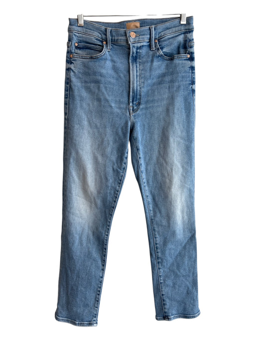 Mother Size 30 Light Denim Cotton Blend 5 Pocket zip fly High Waist Jeans Light Denim / 30