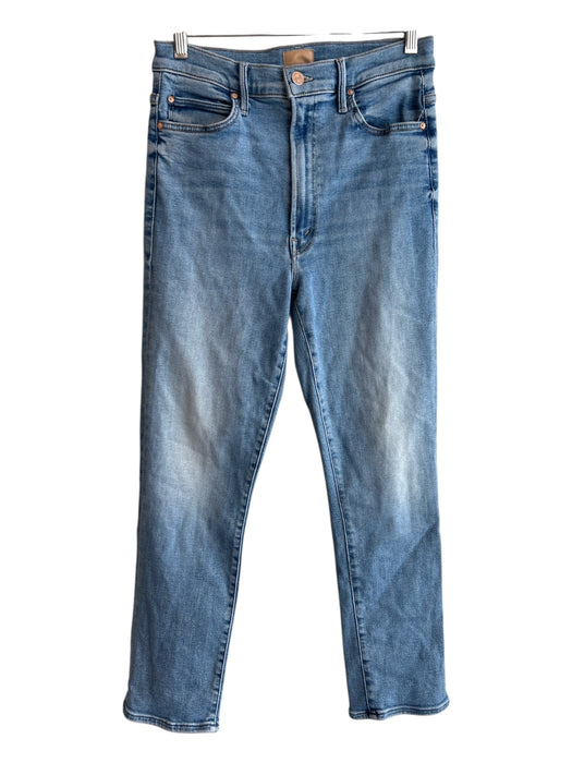 Mother Size 30 Light Denim Cotton Blend 5 Pocket zip fly High Waist Jeans Light Denim / 30