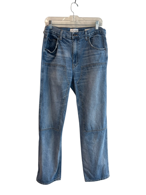 Nili Lotan Size 30 Medium Wash Cotton Denim High Waisted Zip Fly 5 Pocket Jeans Medium Wash / 30