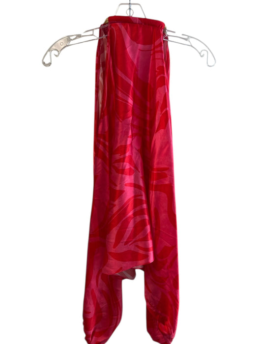 Silvia Tcherassi Size Large Red & Pink No Fabric Tag Abstract Print Top Red & Pink / Large
