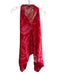 Silvia Tcherassi Size Large Red & Pink No Fabric Tag Abstract Print Top Red & Pink / Large