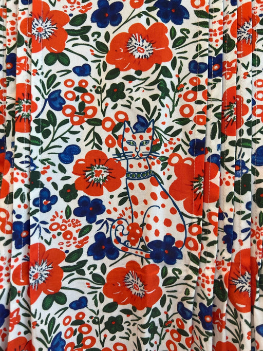 Hunter Bell Size Large Orange, Blue & Green No Fabric Tag Floral V Neck Dress Orange, Blue & Green / Large
