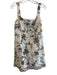 Tuckernuck Size Small White, Brown & Blue Cotton & Linen Sleeveless Floral Dress White, Brown & Blue / Small