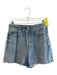 Rag & Bone Size Medium Light Denim Cotton Faux Pockets Stretch Waist Shorts Light Denim / Medium