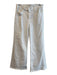 Mother Size 30 White Cotton Blend 4 Pocket Zip Fly Wide Leg High Rise Jeans White / 30